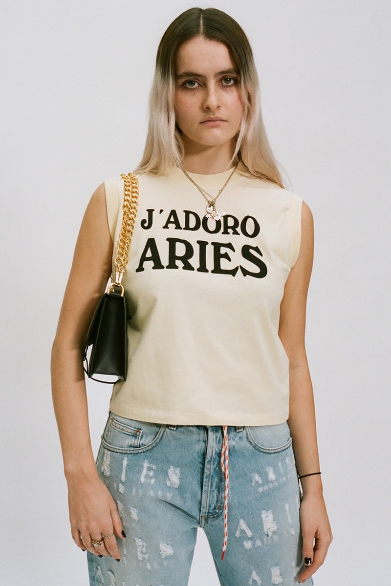 aries fall winter 2022 lookbook denim jackets shirts knitwear