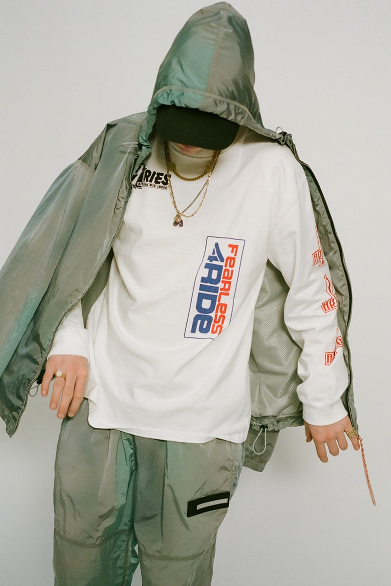 aries fall winter 2022 lookbook denim jackets shirts knitwear