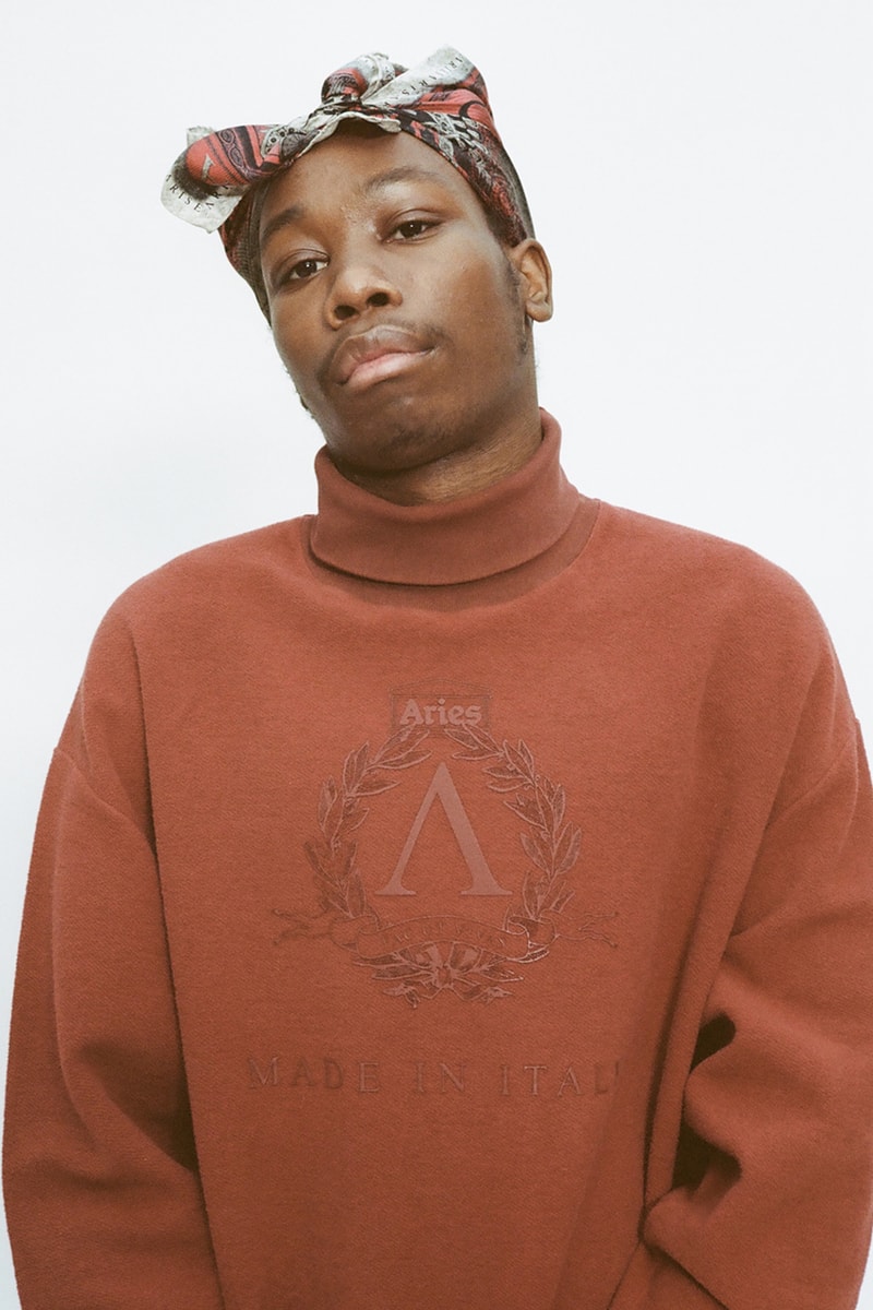 aries fall winter 2022 lookbook denim jackets shirts knitwear