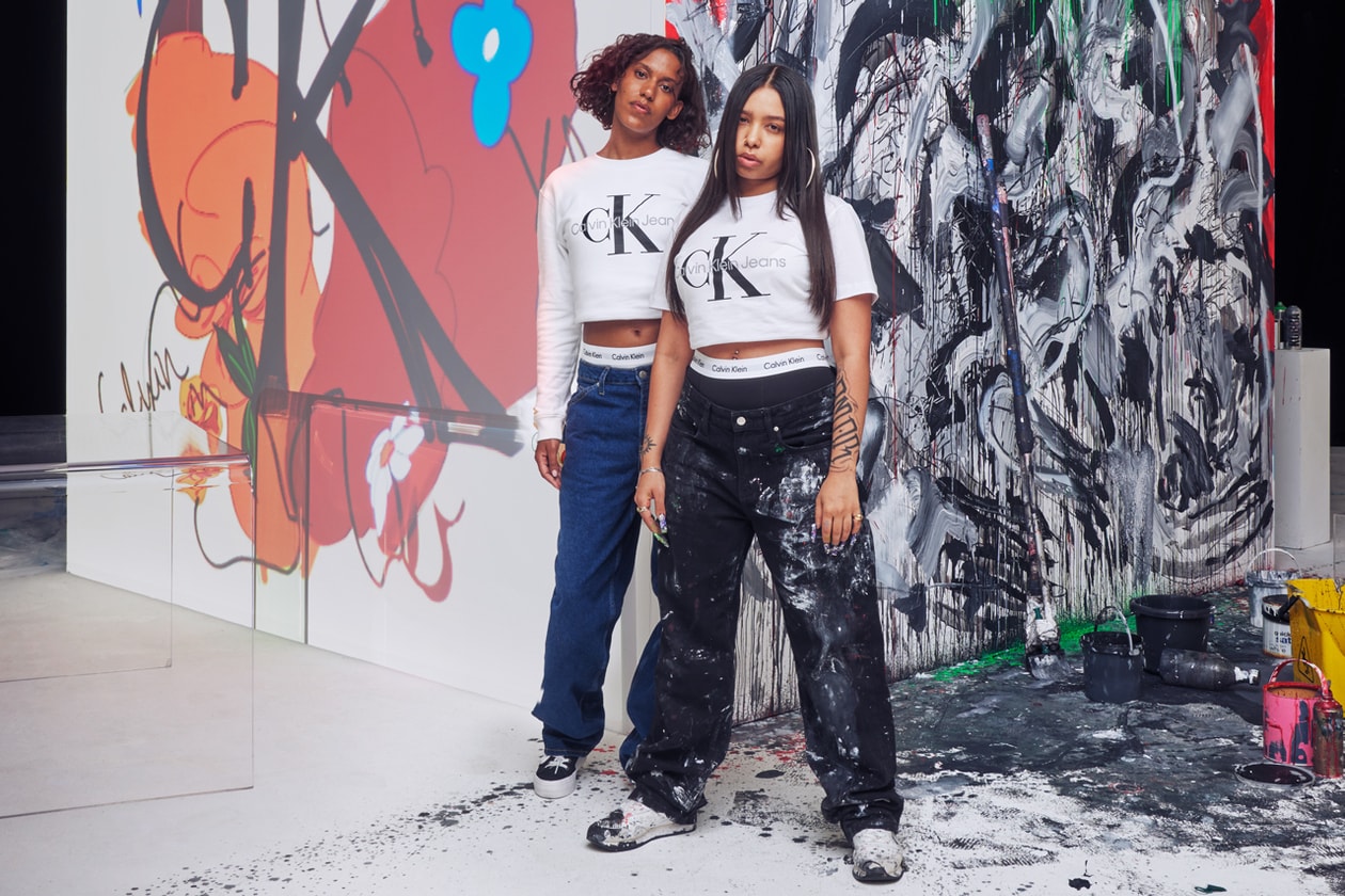 Calvin Klein CK fashion streetwear hypebeast artists Alfie Kungu Rediet Longo RED Rafaella Braga Maïte Marque collaboration monogram print visuals campaign