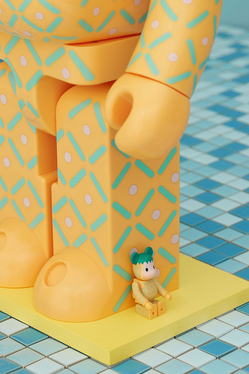 CLOT Medicom Toy Bearkbrick "Pink Pineapple" Summer Fruits Collaboration Release Info