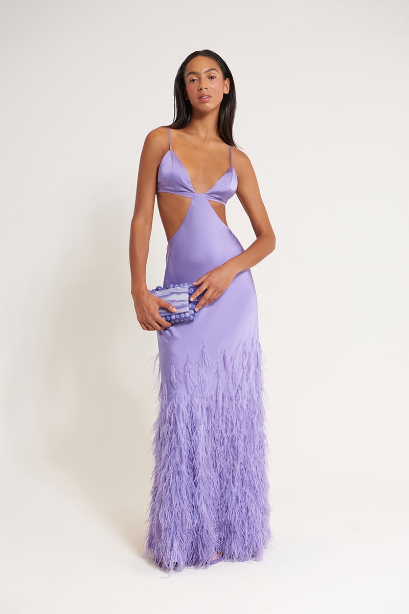 cult gaia amethyst collection pantone color of the year dresses clutches sandals heels purses accessories