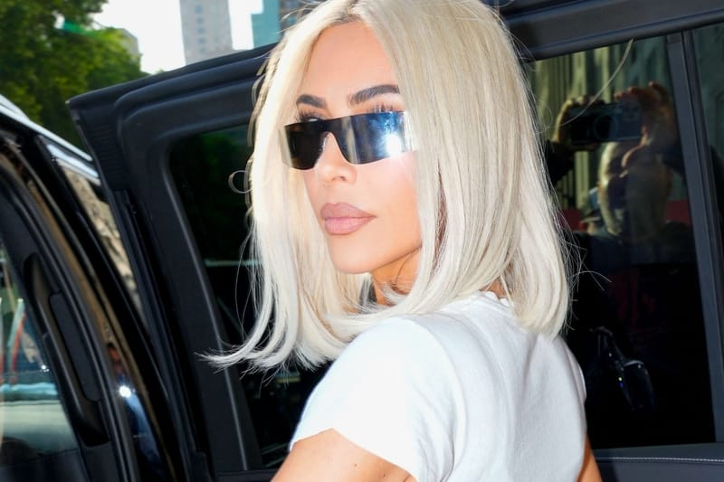 Kim Kardashian Welcomes Her Single Era With a "Balenci" Barbiecore Look