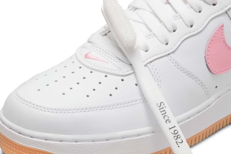Nike Air Force 1 Low Since 82 White Pink Toothbrush DM0576-101 Price Release Date