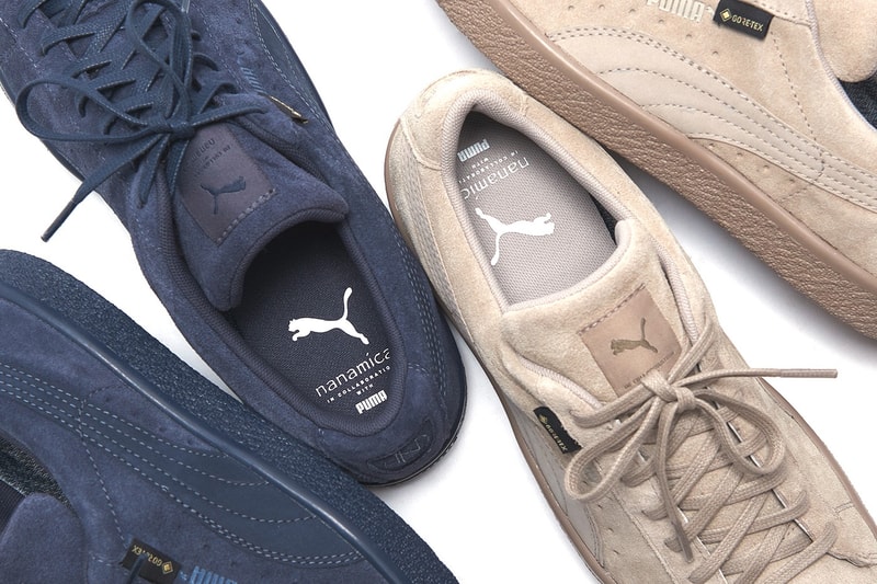 puma nanamica suede beige navy vtg sneaker collaboration trainers