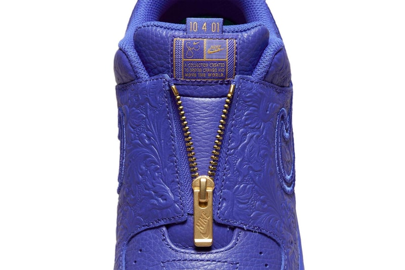 Serena Williams Nike Air Force 1 LXX Zip Lapis Gold dr9842-400 Price Release Info