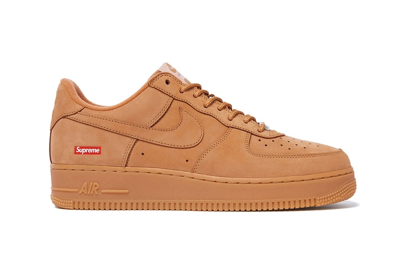 Supreme Nike Air Force 1 Triple White Black Wheat Fall Winter Restock Release Info