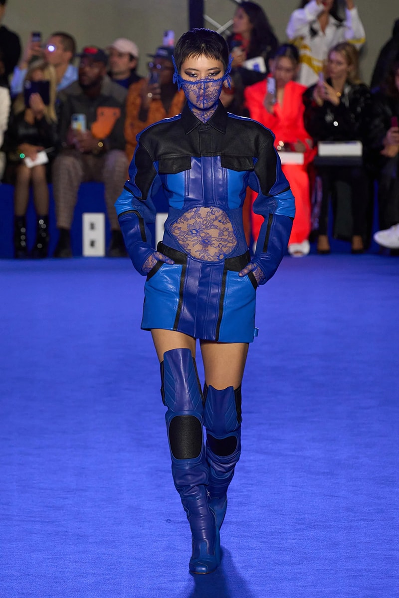 Off-White™'s Spring 2023 Ready-to-Wear collection virgil abloh denim dresses masks suits skirts