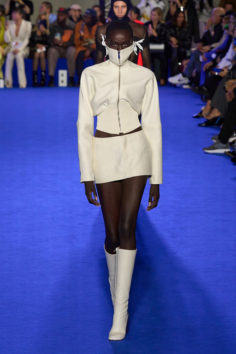 Off-White™'s Spring 2023 Ready-to-Wear collection virgil abloh denim dresses masks suits skirts