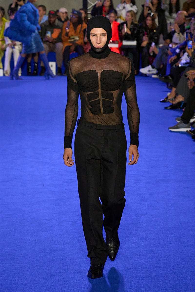 Off-White™'s Spring 2023 Ready-to-Wear collection virgil abloh denim dresses masks suits skirts