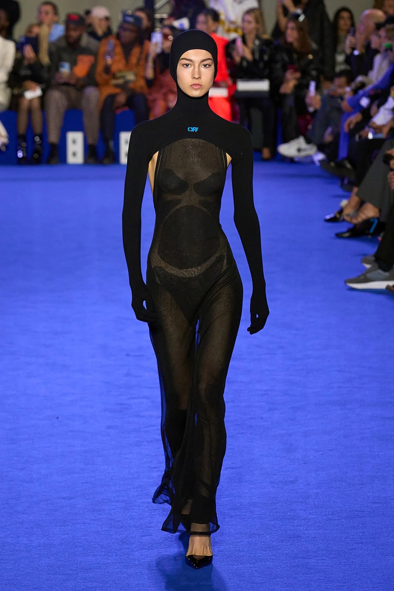 Off-White™'s Spring 2023 Ready-to-Wear collection virgil abloh denim dresses masks suits skirts