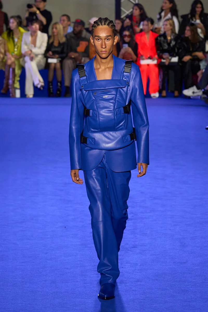 Off-White™'s Spring 2023 Ready-to-Wear collection virgil abloh denim dresses masks suits skirts