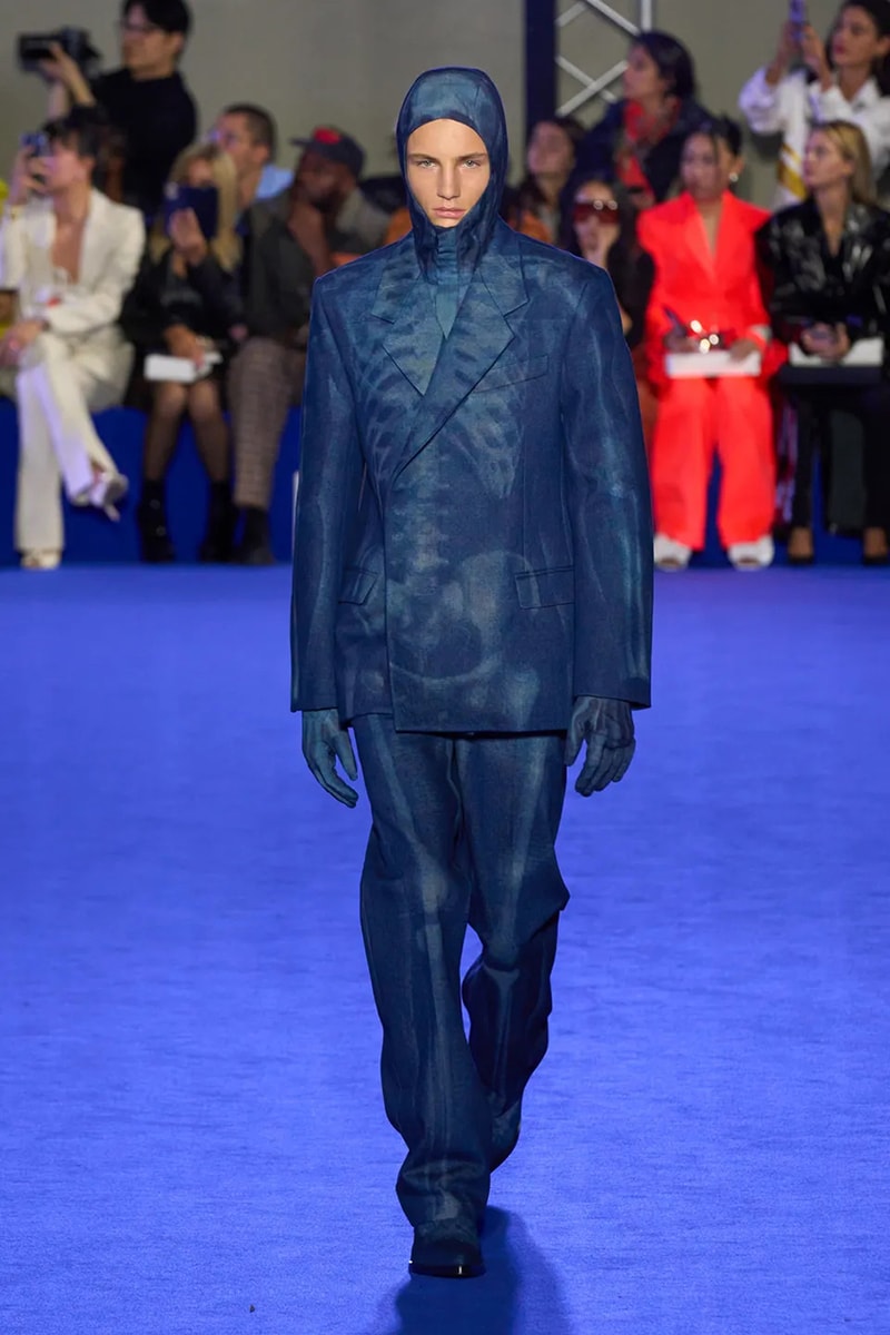 Off-White™'s Spring 2023 Ready-to-Wear collection virgil abloh denim dresses masks suits skirts