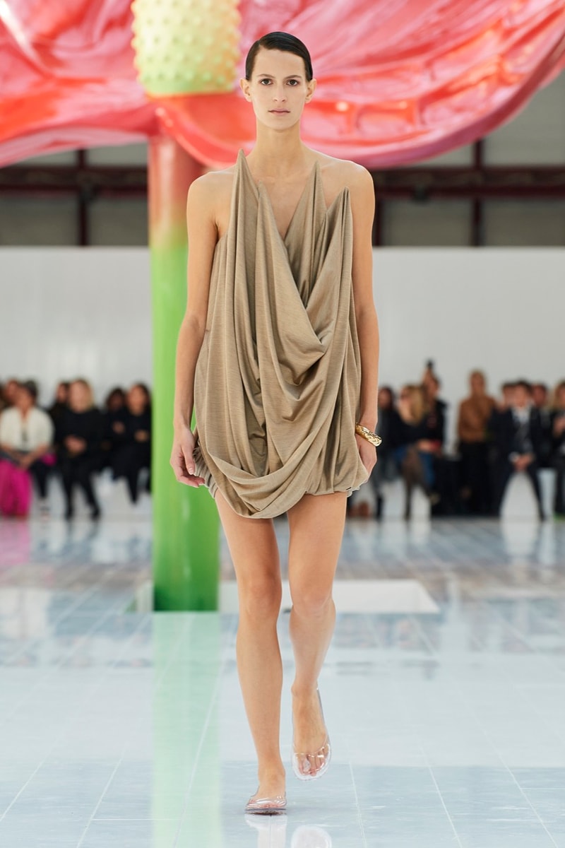 loewe paris fashion week runway dresses tops trousers