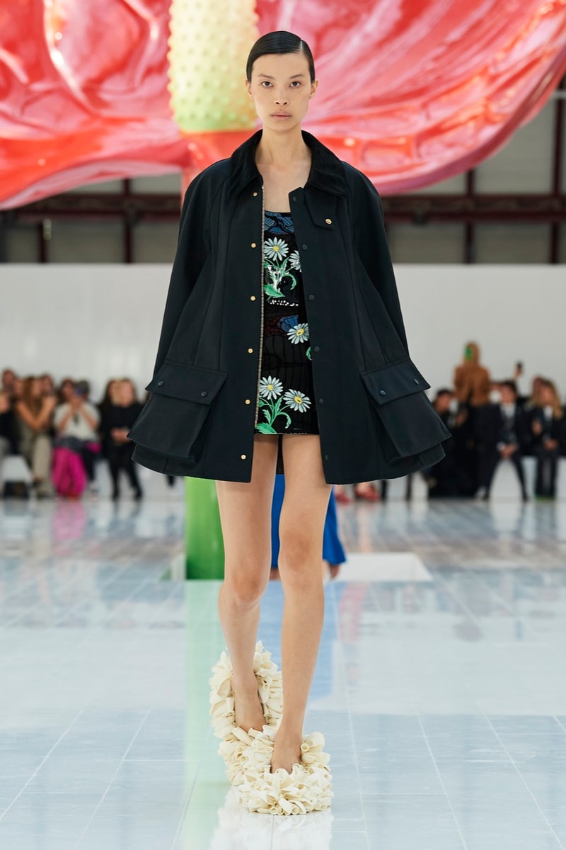 loewe paris fashion week runway dresses tops trousers