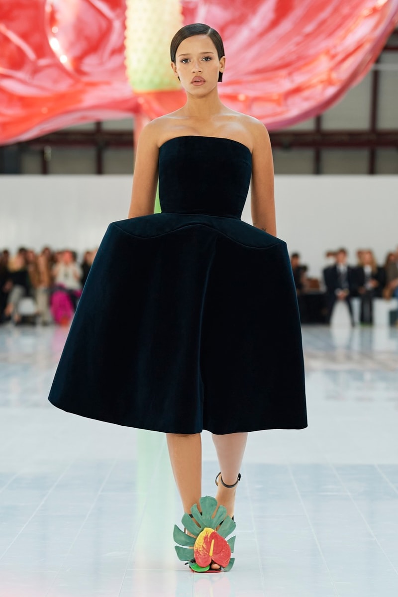 loewe paris fashion week runway dresses tops trousers