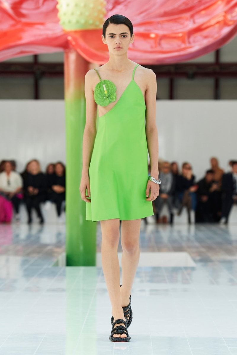 loewe paris fashion week runway dresses tops trousers