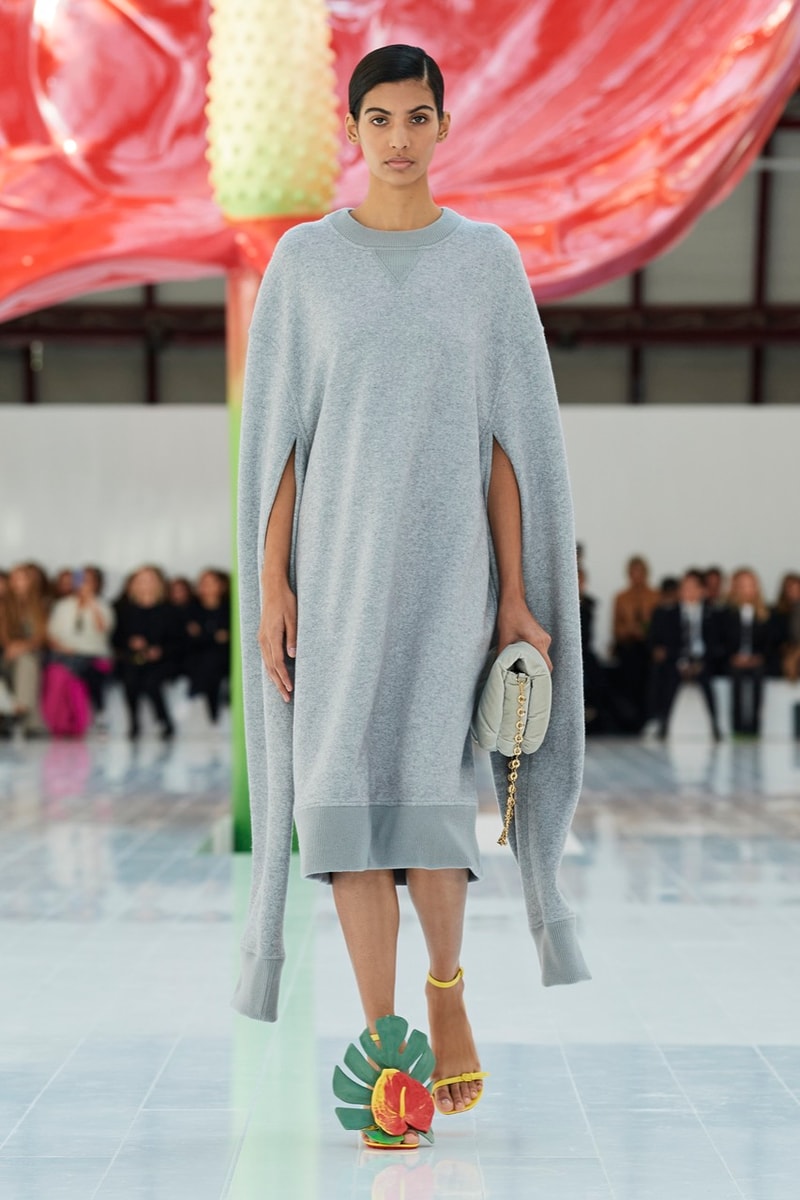 loewe paris fashion week runway dresses tops trousers