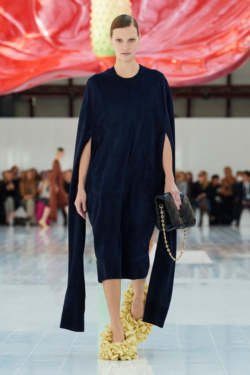 loewe paris fashion week runway dresses tops trousers