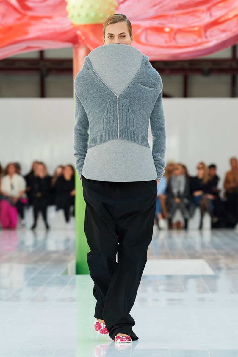 loewe paris fashion week runway dresses tops trousers
