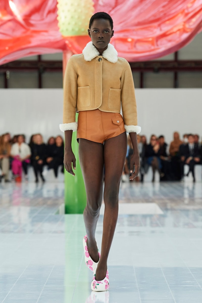 loewe paris fashion week runway dresses tops trousers