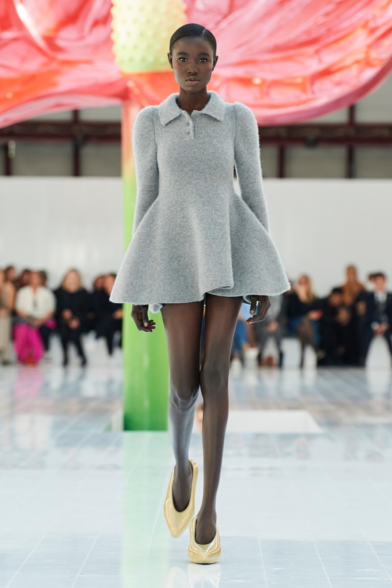 loewe paris fashion week runway dresses tops trousers