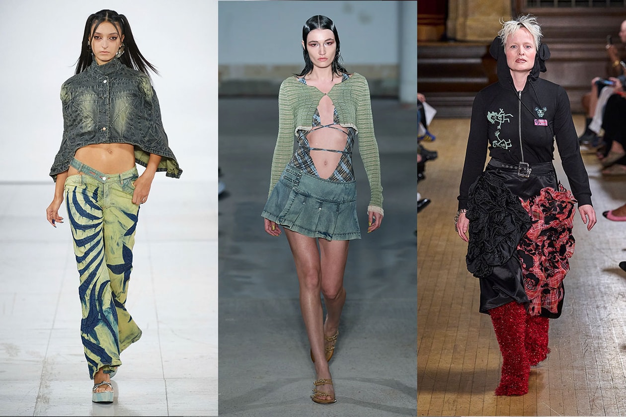 trends london fashion week runway motorsports metallics layering cut outs