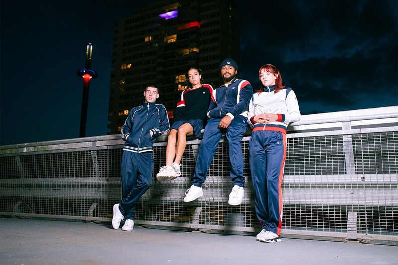 fila parkour fall/winter 2022 rachel gough unisex collection varsity jackets fleece velour joggers