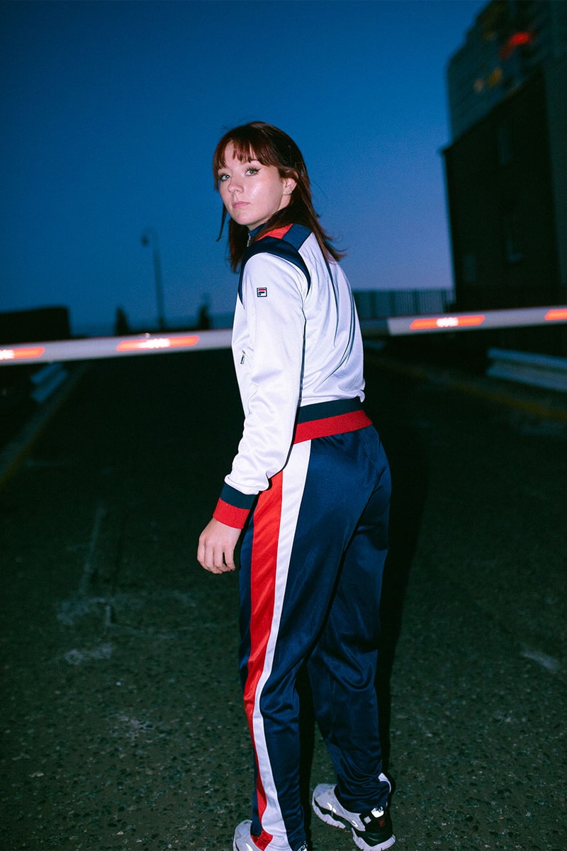fila parkour fall/winter 2022 rachel gough unisex collection varsity jackets fleece velour joggers