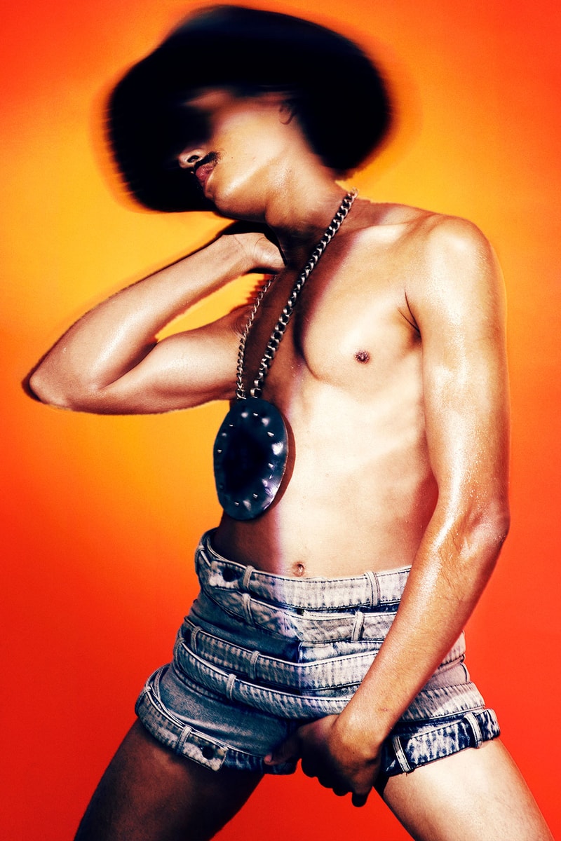 GOOMHEO Spring/Summer 2023 Dystopian Beach Menswear Corsets Denim London Images