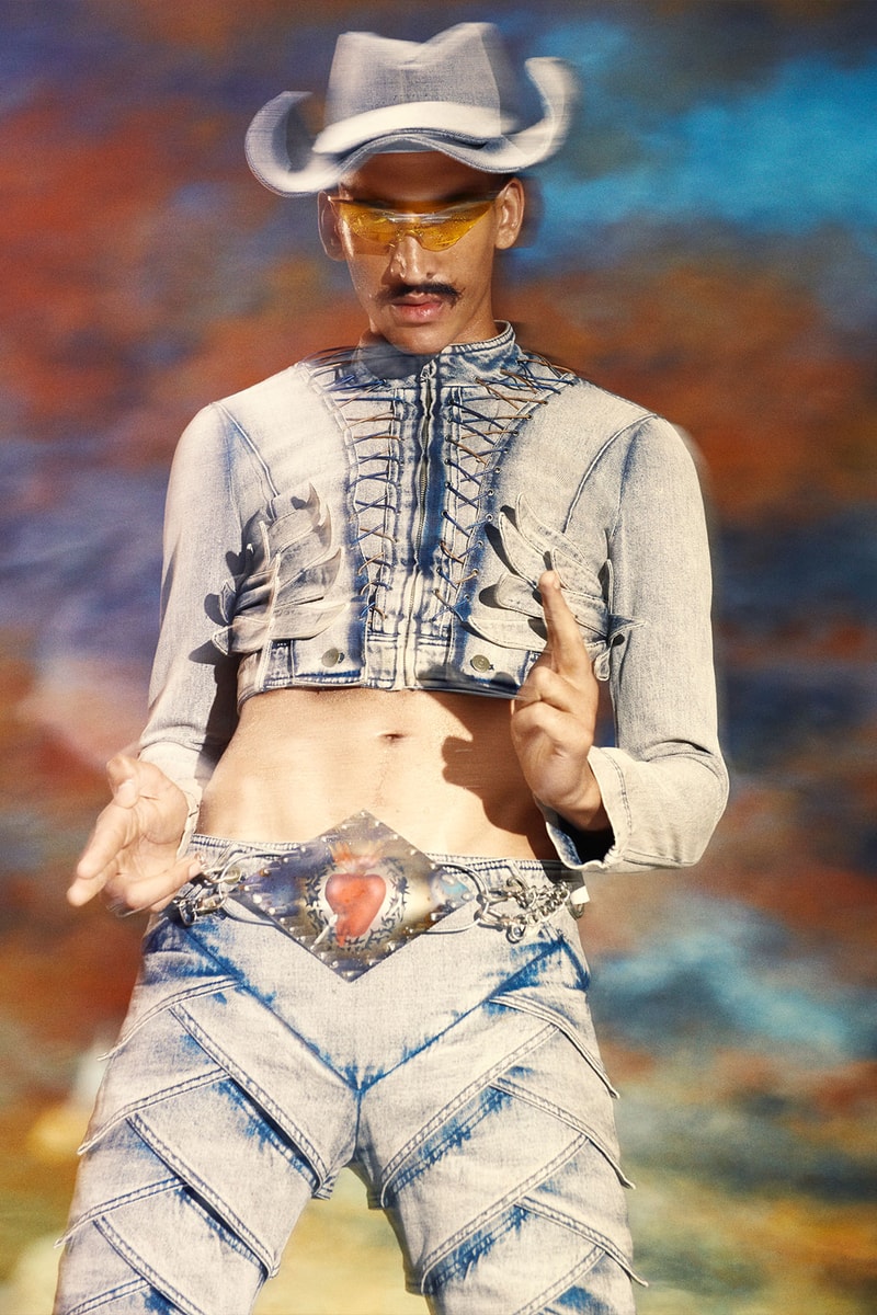 GOOMHEO Spring/Summer 2023 Dystopian Beach Menswear Corsets Denim London Images