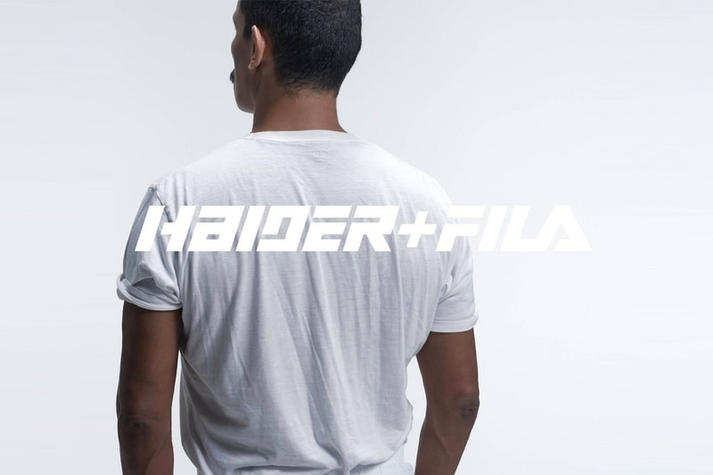 fila partnership menswear womenswear haider ackermann