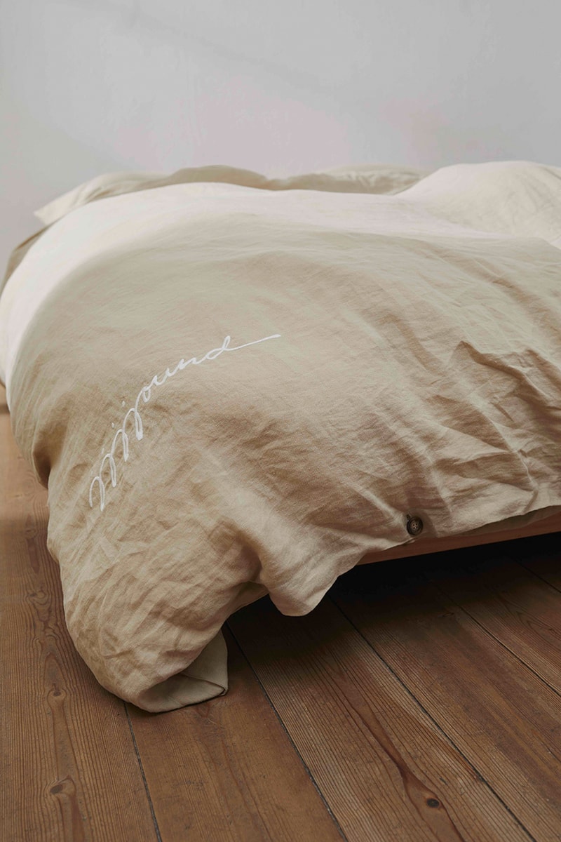 tekla bedding jjjjound collaboration duvet pillowcases taupe