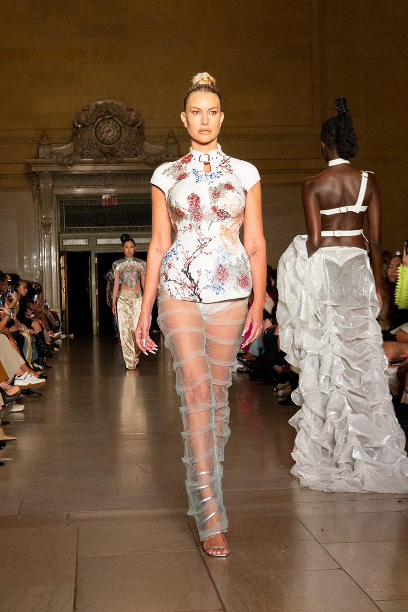 kim shui spring summer 2023 new york fashion week runway afterpay crowdsourced dress nft 