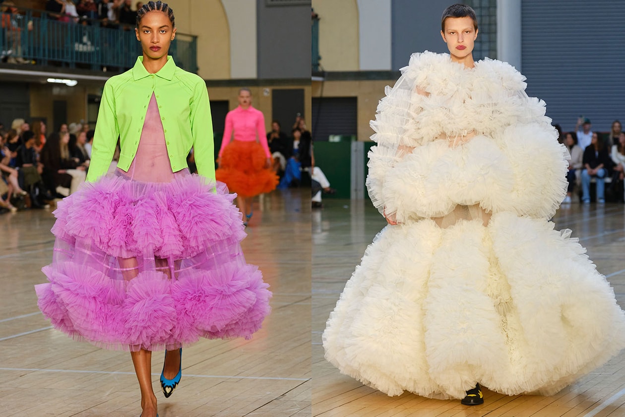 london fashion week designers molly goddard tulle dilara feben runway shows