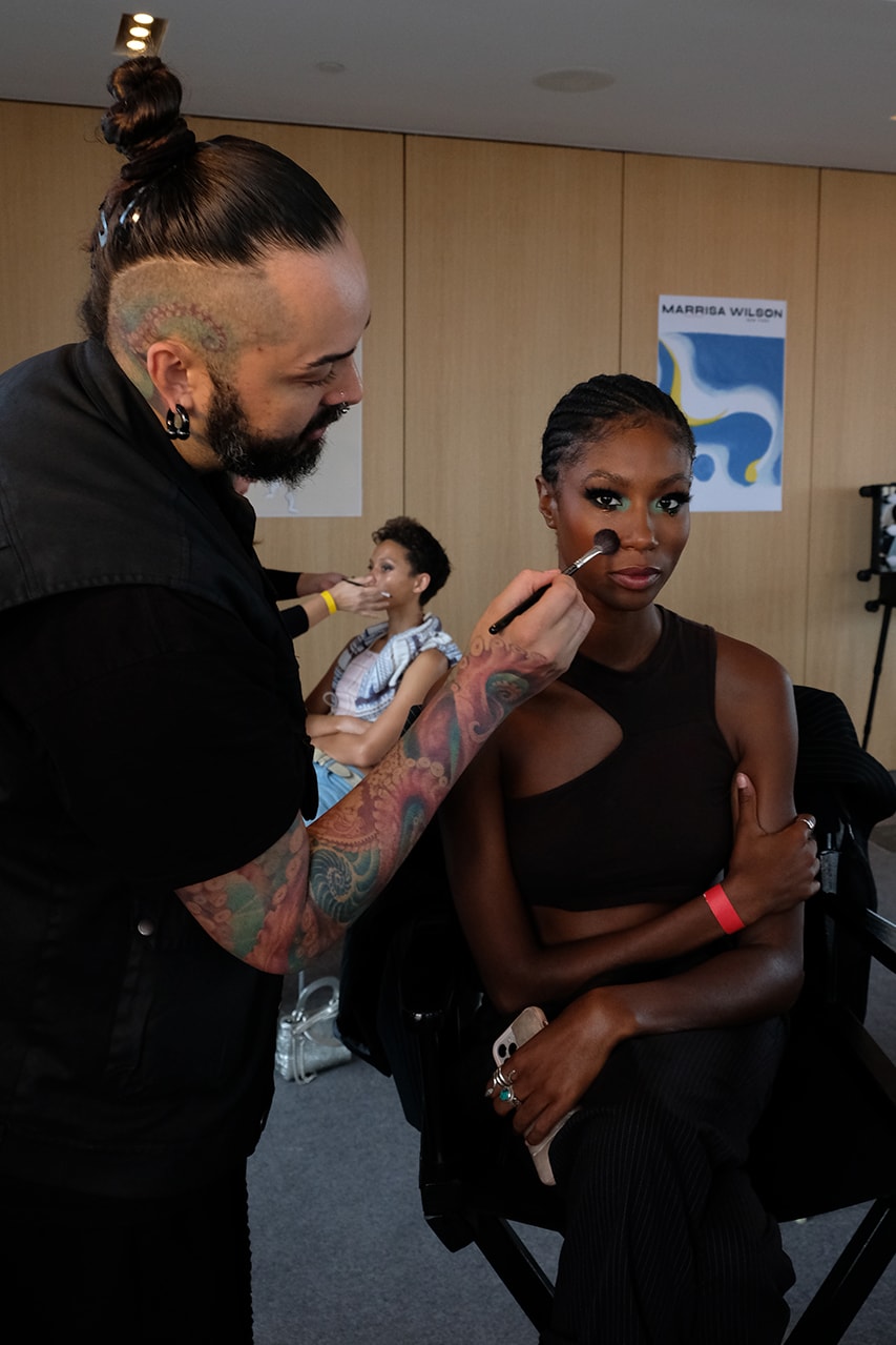 Nick Lujan All focus on the brand’s most iconic piece Marrisa Wilson NYFW ss23 makeup trends interview