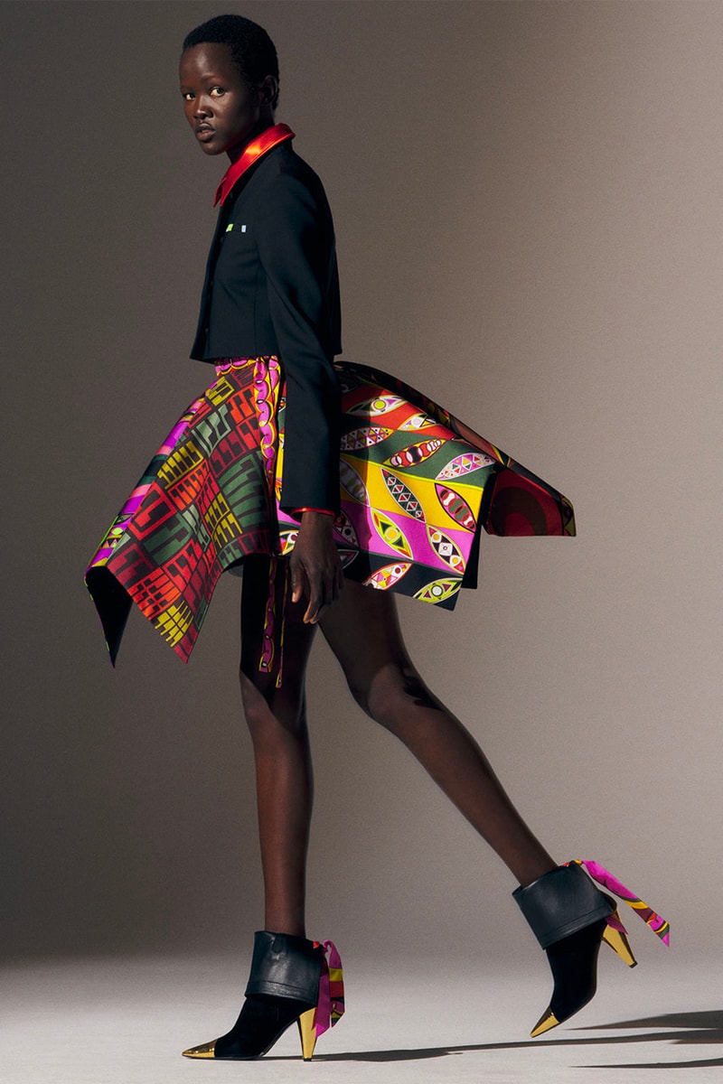 emilio pucci fall/winter 2022 outerwear dresses skirts accessories heels camile miceli 