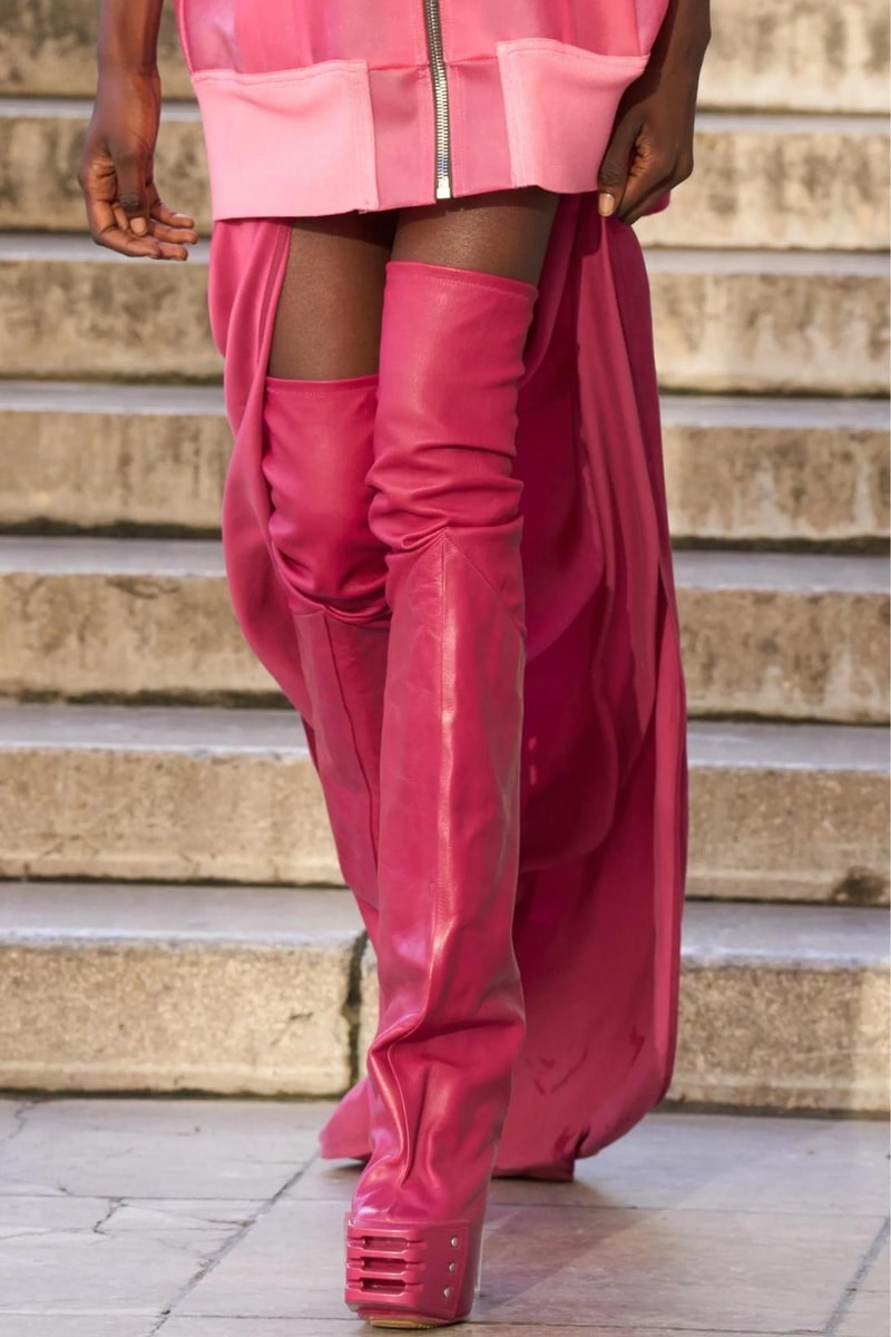 Rick Owens Paris Fashion Week Spring Summer 2023 Boots Sandals Over the Knee