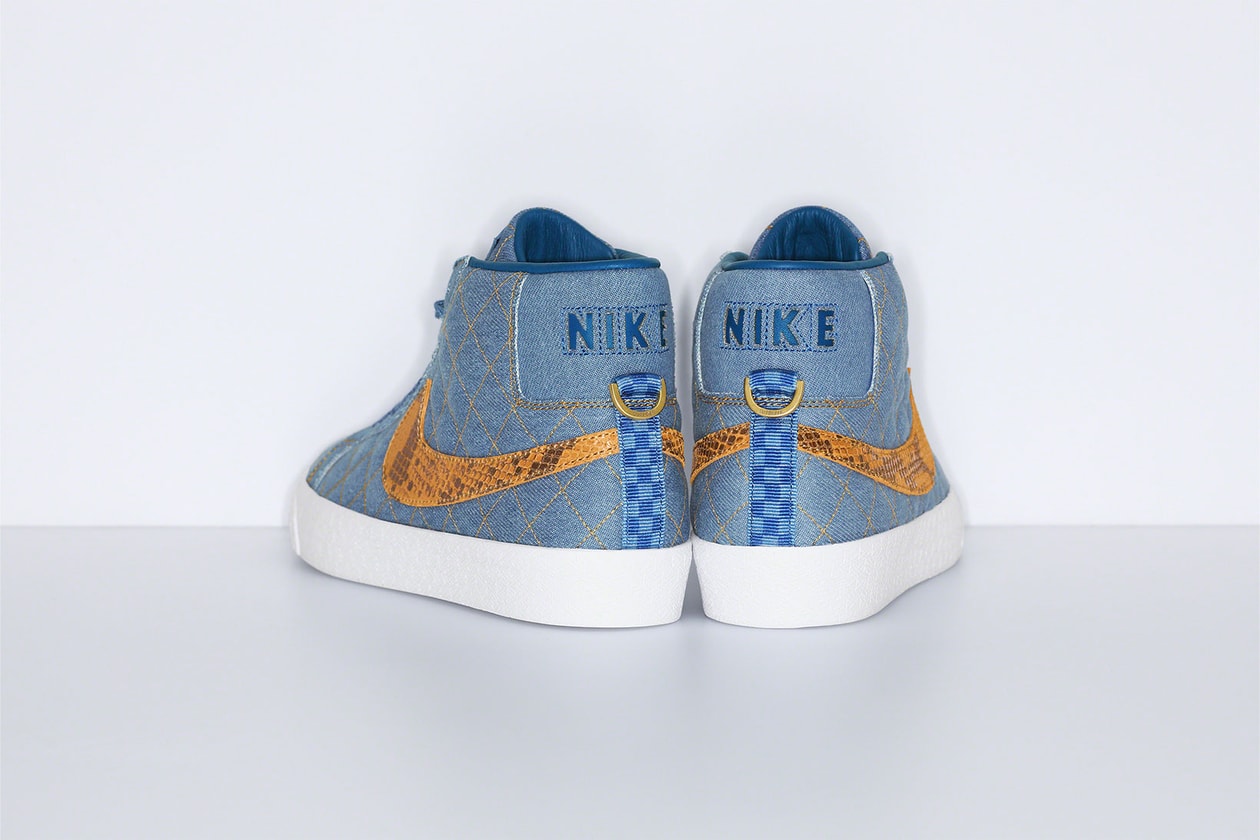 Supreme Nike SB Blazer Mid Collaboration Denim Images Release Date Info