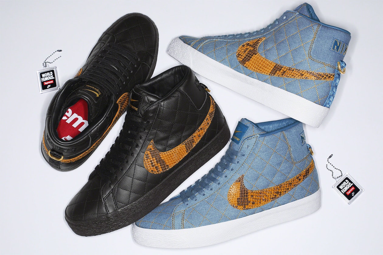 Supreme Nike SB Blazer Mid Collaboration Denim Images Release Date Info