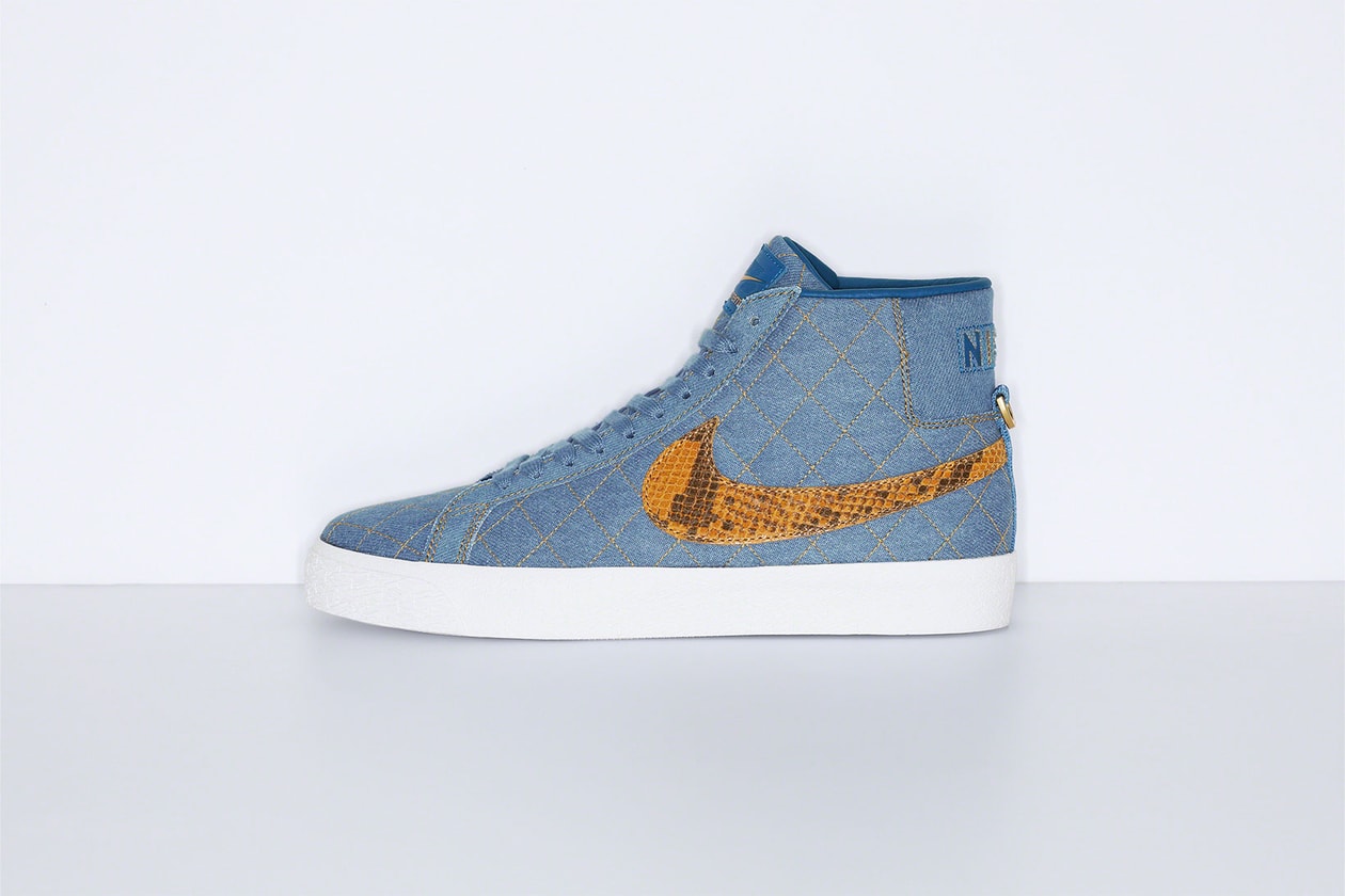 Supreme Nike SB Blazer Mid Collaboration Denim Images Release Date Info