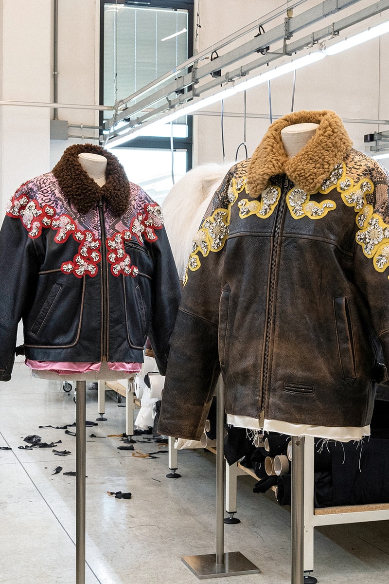 miu miu upcycling leather jackets sustainable clothing runway
