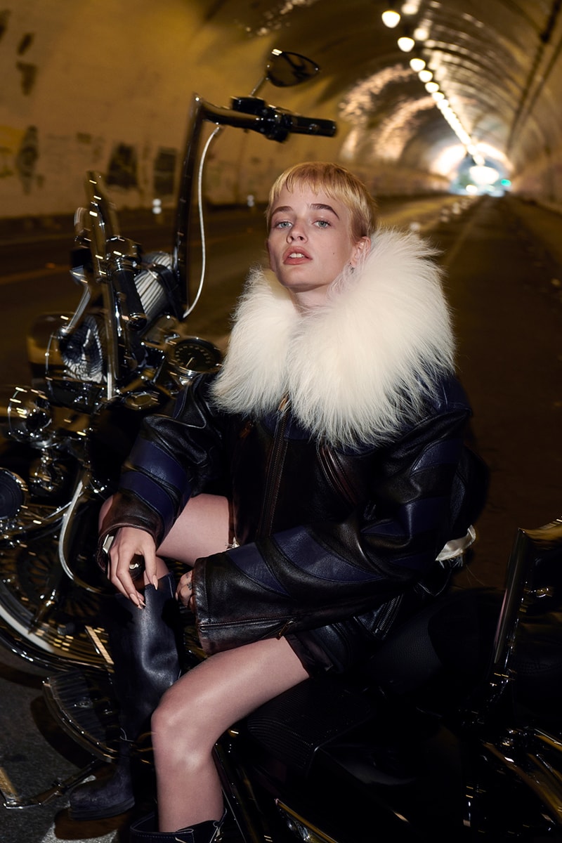 miu miu upcycling leather jackets sustainable clothing runway
