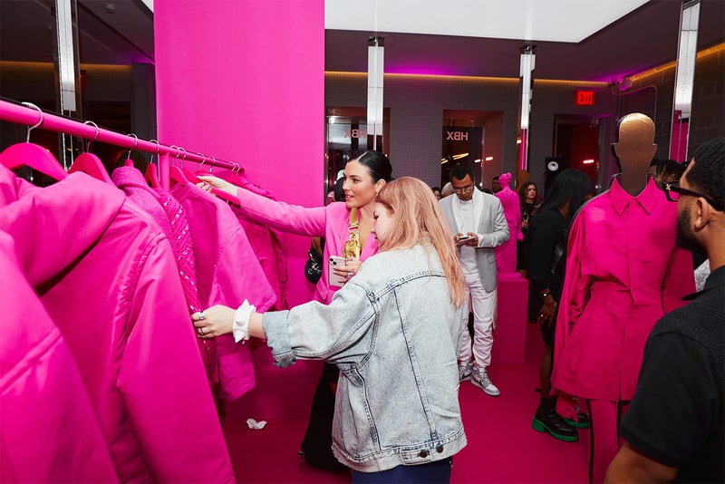 HBX valentino pink collection new york party event