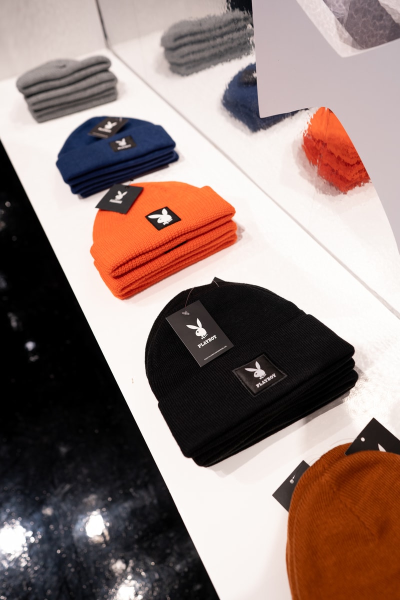 Hugh Hefner playboy costume playboy pop up store Los Angeles playboy hoodie
