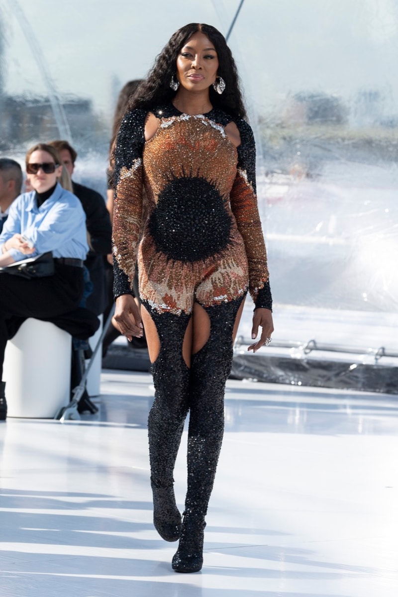alexander mcqueen spring summer 2023 naomi campbell london fashion week dresses