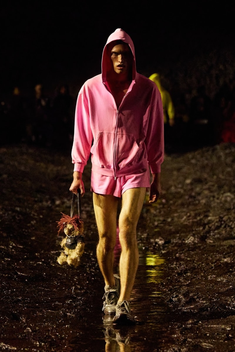 balenciaga fashion week runway paris kanye west bella hadid