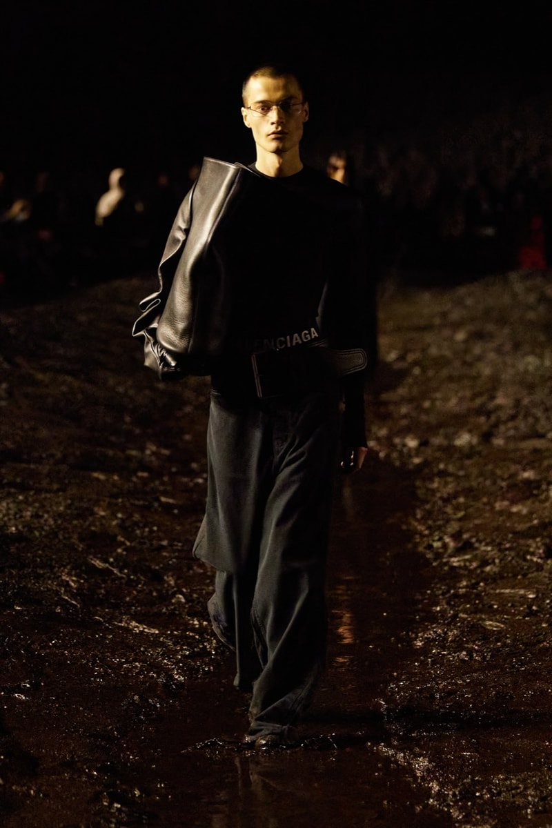 balenciaga fashion week runway paris kanye west bella hadid