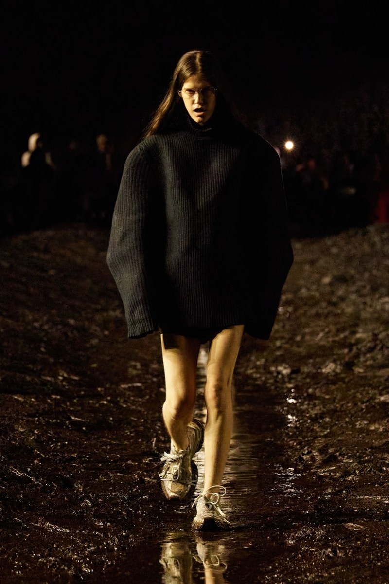 balenciaga fashion week runway paris kanye west bella hadid