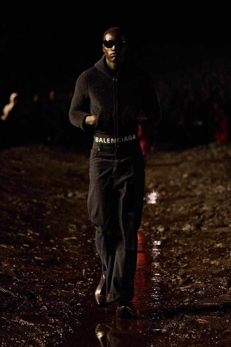 balenciaga fashion week runway paris kanye west bella hadid